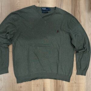Men's Green Ralph Lauren V-Neck Sweater
